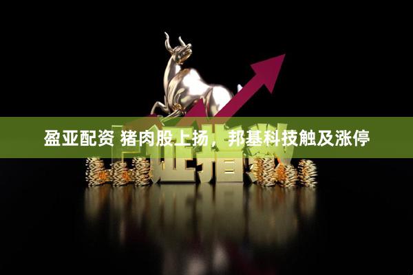 盈亚配资 猪肉股上扬，邦基科技触及涨停