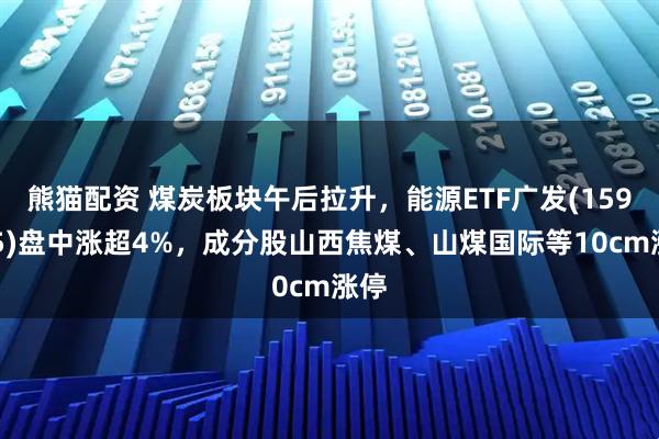 熊猫配资 煤炭板块午后拉升，能源ETF广发(159945)盘中涨超4%，成分股山西焦煤、山煤国际等10cm涨停