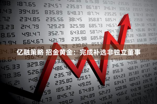 亿融策略 招金黄金：完成补选非独立董事